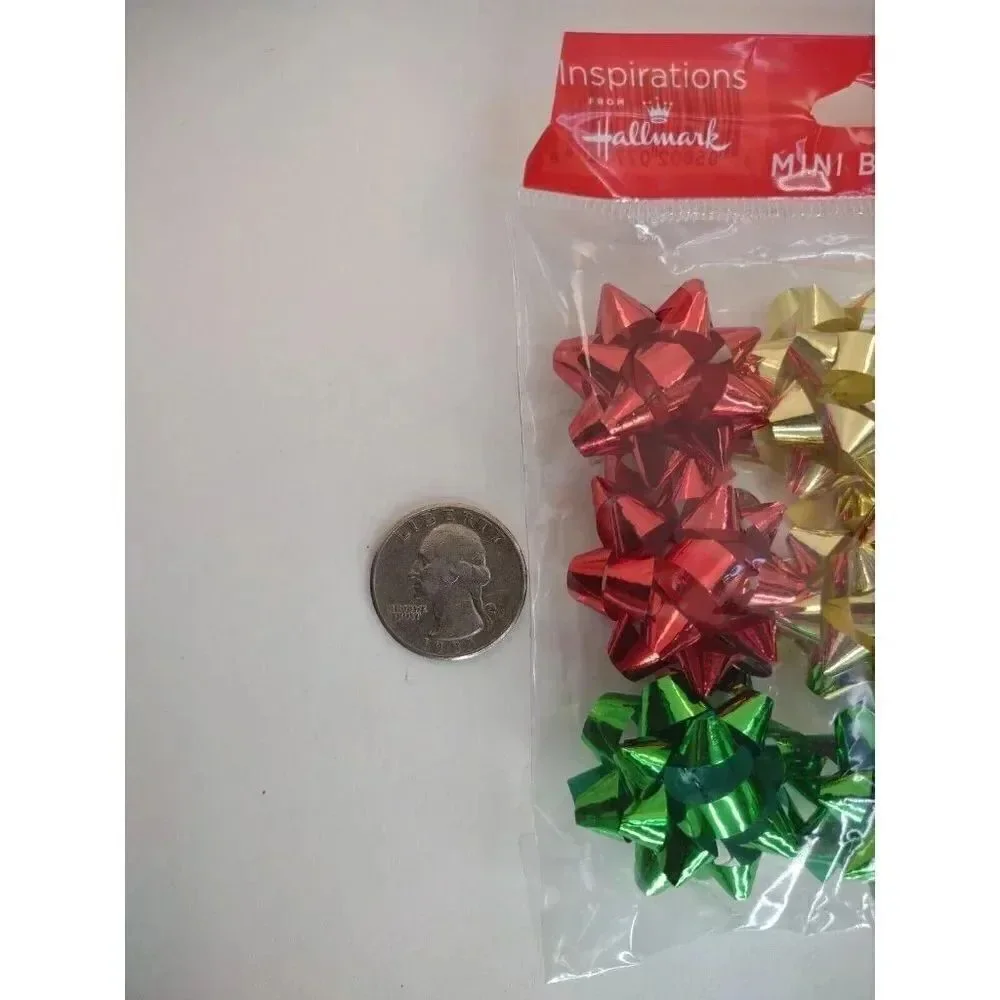 Hallmark Inspirations Mini Bows, 9 Count Presents New Multicolor Lot of 4 = 36
